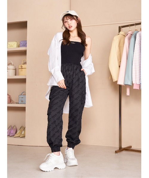 【美品】Darich Bロゴ付きリブ編みセーター エンブレムリブニットベアトップ（ニット/セーター）｜Darich