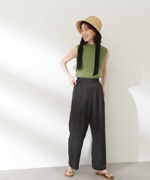 N.（N. Natural Beauty Basic）（エヌエヌナチュラルビューティーベーシック）の「◆リラックスストレートパンツ（デニムパンツ・レディース・ブラック系その他/ドット・MEDIUM）」の21枚目の写真