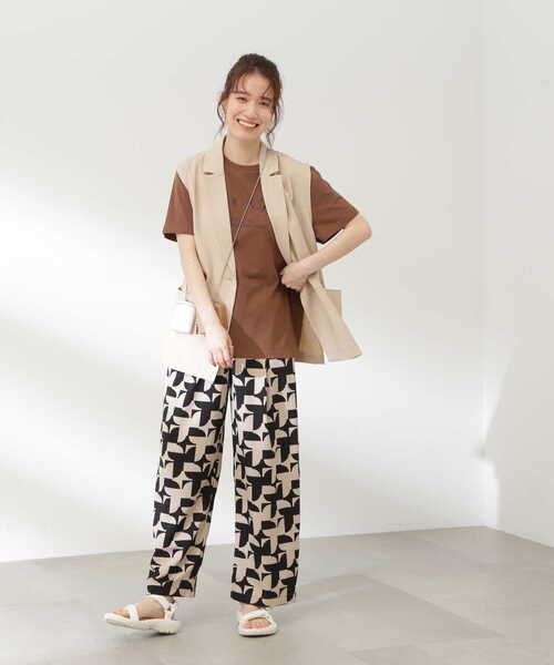 N.（N. Natural Beauty Basic）（エヌエヌナチュラルビューティーベーシック）の「◆リラックスストレートパンツ（デニムパンツ・レディース・ブラック系その他/ドット・MEDIUM）」の19枚目の写真