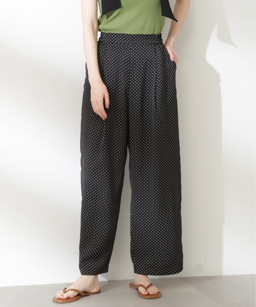 N.（N. Natural Beauty Basic）（エヌエヌナチュラルビューティーベーシック）の「◆リラックスストレートパンツ（デニムパンツ・レディース・ブラック系その他/ドット・MEDIUM）」の15枚目の写真