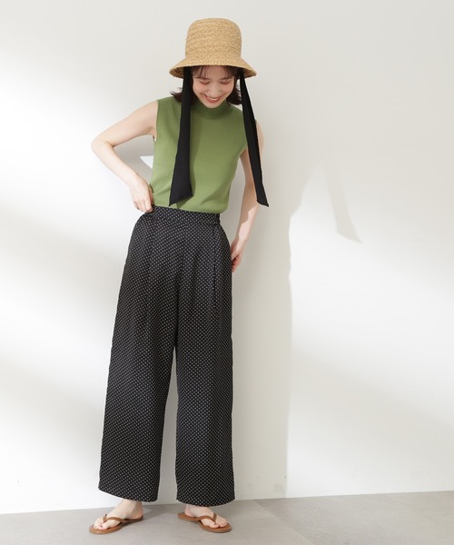 N.（N. Natural Beauty Basic）（エヌエヌナチュラルビューティーベーシック）の「◆リラックスストレートパンツ（デニムパンツ・レディース・ブラック系その他/ドット・MEDIUM）」の11枚目の写真