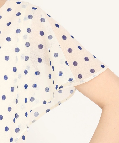 STRAWBERRY-FIELDS（ストロベリーフィールズ）の「ミスティドット　ワンピース（ワンピース・レディース・ブルー/オフホワイト/ブラック・2）」の12枚目の写真