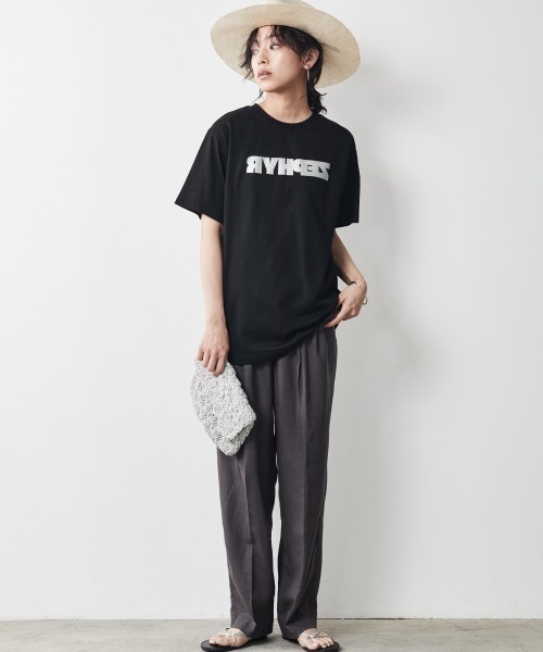 CHIC STYLE（シックスタイル）の「＜大きいサイズ＞レーヨン麻2タックワイドストレートパンツ シックスタイル（その他パンツ・レディース・ベージュ/チャコール・5L/L/3L/4L/LL）」の17枚目の写真