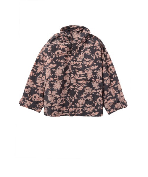 JNBY（ジェーエヌビーワイ）の「Oversized Unique-pattern Stand-collar Polyester Jacket（ブルゾン・レディース・ブラック系その他/ホワイト系その他・36/40）」の3枚目の写真