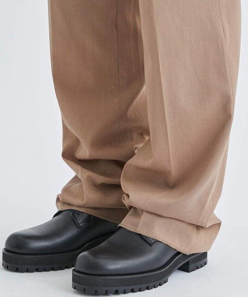 LITTLEBIG（リトルビッグ）の「【LITTLEBIG/リトルビック】Straight Trousers（スラックス・メンズ・ブラック/ベージュ・44/46）」の10枚目の写真