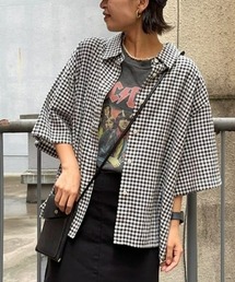 BACK NUMBER | 【BACK NUMBER】チェック柄半袖シャツ(シャツ/ブラウス)