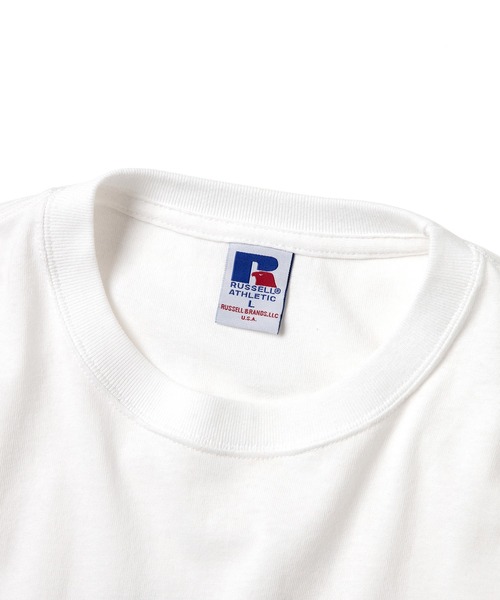 Russell Athletic(ラッセルアスレティック)の「【KWANSEI GAKUIN UNIVERSITY】カレッジロゴTシャツA(Tシャツ/カットソー・メンズ・ホワイト/ネイビー・S/M/L/XL)」の8枚目の写真