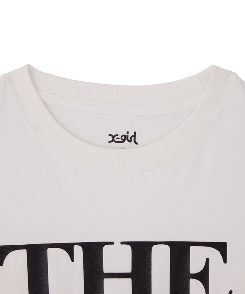 X-girl（エックスガール）の「THE X-GIRL L/S TEE（Tシャツ/カットソー・レディース・オリーブ/ホワイト/ブラック・L/M/S/XL）」の9枚目の写真