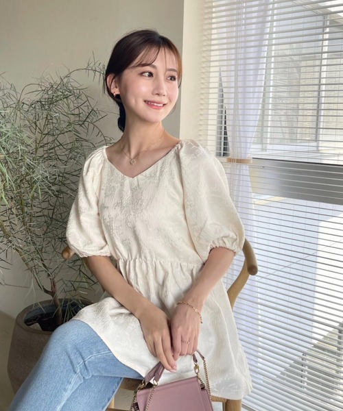 SNIDEL - ハルヒロイン ジャガードチュニック HALUHIROINE（ハルヒロイン）の「ジャガードチュニック（シャツ
