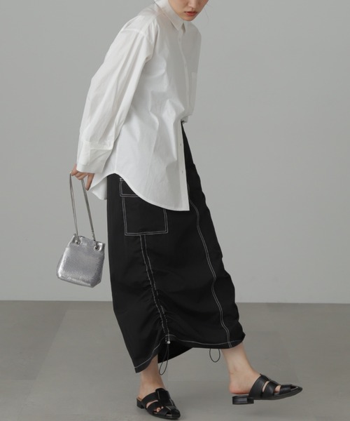 FREE'S MART（フリーズマート）の「◆Ｗカフスビッグシャツ（シャツ/ブラウス・レディース・ホワイト/ブルー/ピンク・SMALL/MEDIUM）」の16枚目の写真