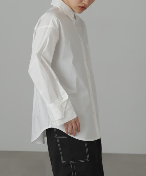 FREE'S MART（フリーズマート）の「◆Ｗカフスビッグシャツ（シャツ/ブラウス・レディース・ホワイト/ブルー/ピンク・SMALL/MEDIUM）」の18枚目の写真