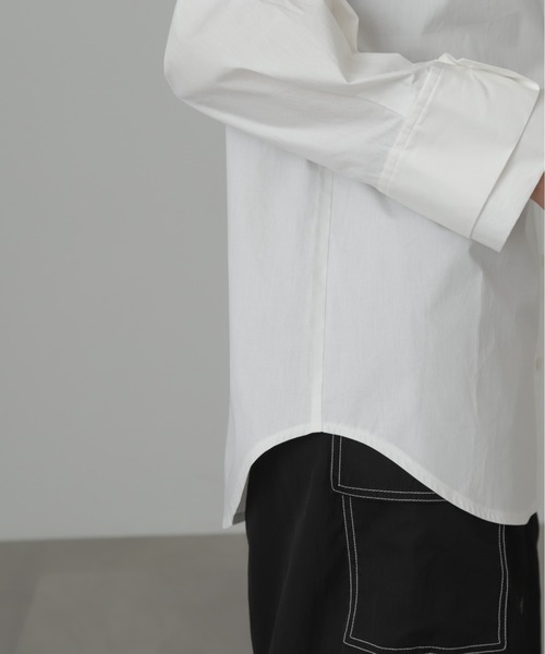 FREE'S MART（フリーズマート）の「◆Ｗカフスビッグシャツ（シャツ/ブラウス・レディース・ホワイト/ブルー/ピンク・SMALL/MEDIUM）」の6枚目の写真