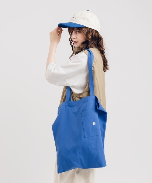 MUHET（ミュエータ）の「ポケット付きトートバッグ（トートバッグ・レディース・オレンジ/グリーン/ブルー/アイボリー・FREE）」の15枚目の写真