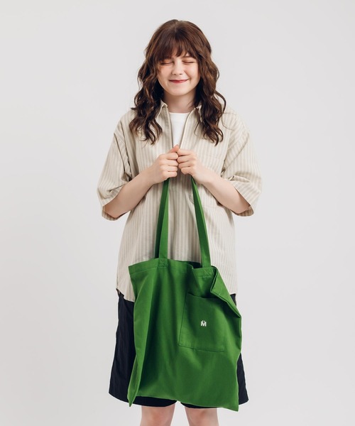 MUHET（ミュエータ）の「ポケット付きトートバッグ（トートバッグ・レディース・オレンジ/グリーン/ブルー/アイボリー・FREE）」の18枚目の写真