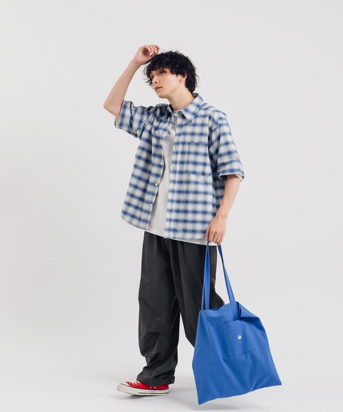 MUHET（ミュエータ）の「ポケット付きトートバッグ（トートバッグ・レディース・オレンジ/グリーン/ブルー/アイボリー・FREE）」の16枚目の写真