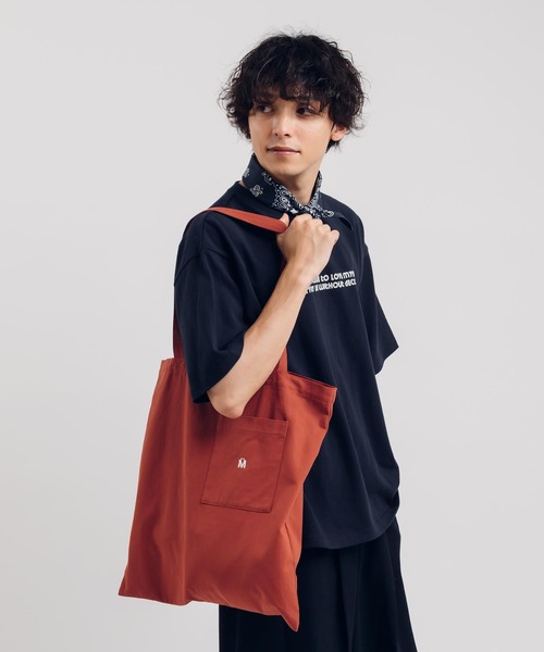 MUHET（ミュエータ）の「ポケット付きトートバッグ（トートバッグ・レディース・オレンジ/グリーン/ブルー/アイボリー・FREE）」の20枚目の写真