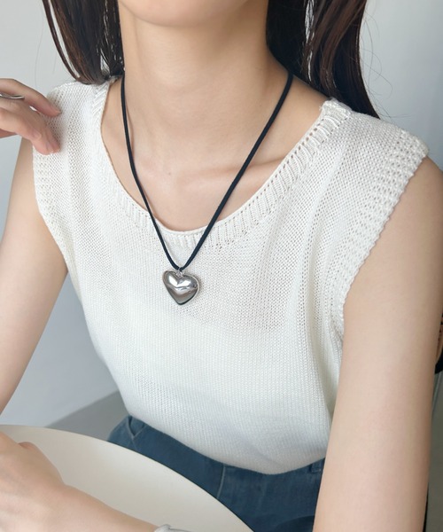 iso（イソ）の「ハート フェイクスエードチョーカー（チョーカー・レディース・シルバー・FREE）」の18枚目の写真
