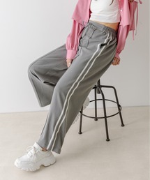 OLIVE des OLIVE | 脚長サイドラインワイドパンツ　1032020020(その他パンツ)