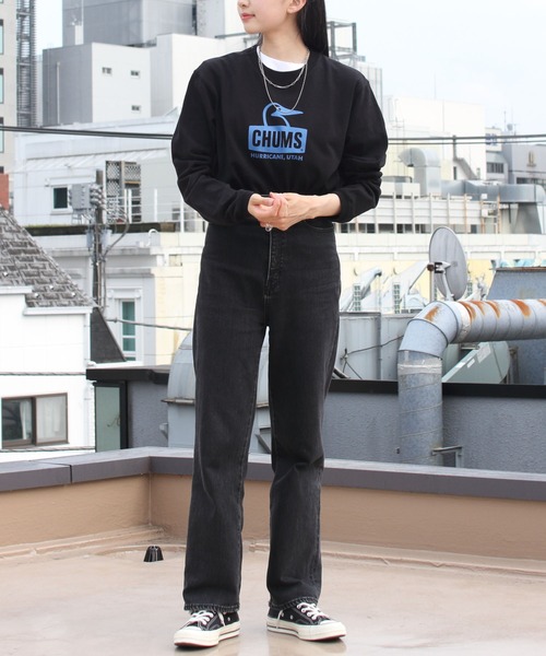 CHUMS(チャムス)の「CHUMS/チャムス ブービーフェイスブラッシュドロングスリーブTEE Booby Face Brushed L/S TEE Shirt(Tシャツ/カットソー・メンズ・ホワイト/ネイビー/ブラック・M/XL/L)」の11枚目の写真