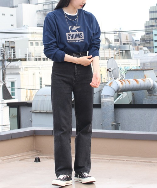 CHUMS(チャムス)の「CHUMS/チャムス ブービーフェイスブラッシュドロングスリーブTEE Booby Face Brushed L/S TEE Shirt(Tシャツ/カットソー・メンズ・ホワイト/ネイビー/ブラック・M/XL/L)」の15枚目の写真
