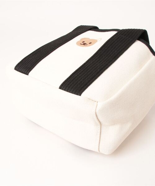 Mignonjour（ミニョンジュール）の「Mignonjour/くまミニトートバッグ M2187（トートバッグ・レディース・アイボリー/ブラック/ブラック系1・FREE）」の6枚目の写真