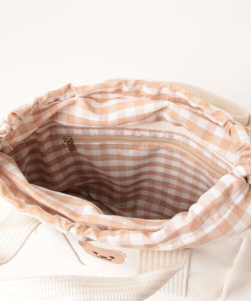 Mignonjour（ミニョンジュール）の「Mignonjour/くまミニトートバッグ M2187（トートバッグ・レディース・アイボリー/ブラック/ブラック系1・FREE）」の12枚目の写真