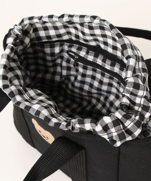 Mignonjour（ミニョンジュール）の「Mignonjour/くまミニトートバッグ M2187（トートバッグ・レディース・アイボリー/ブラック/ブラック系1・FREE）」の14枚目の写真