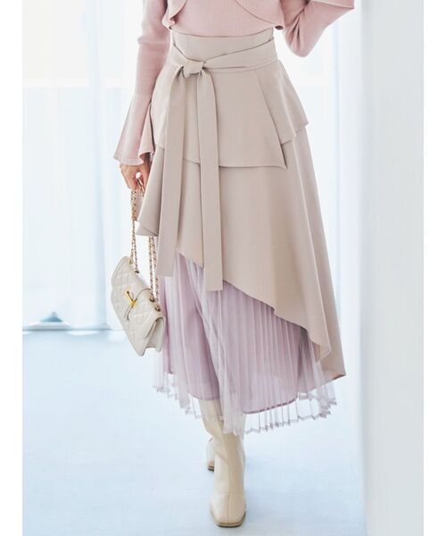 dazzlin（ダズリン）の「アシメティアードプリーツスカート（スカート  