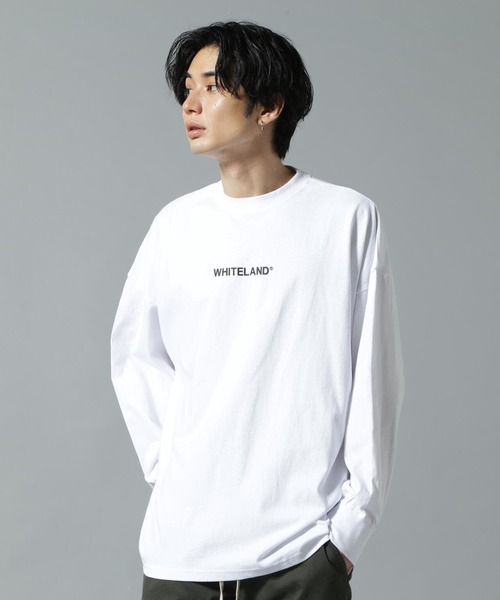 WHITELAND（ホワイトランド）の「【WEB&DEPOT限定】WHITELAND/ホワイトランド/LOGO LST/ロゴ ロンT（Tシャツ/カットソー・レディース・ホワイト/ブラック/カーキ/グレー・SMALL/MEDIUM/LARGE）」の22枚目の写真