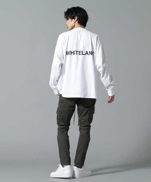 WHITELAND（ホワイトランド）の「【WEB&DEPOT限定】WHITELAND/ホワイトランド/LOGO LST/ロゴ ロンT（Tシャツ/カットソー・レディース・ホワイト/ブラック/カーキ/グレー・SMALL/MEDIUM/LARGE）」の5枚目の写真