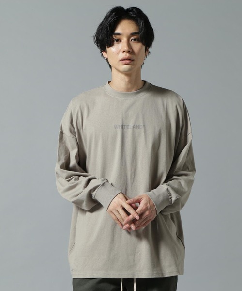 WHITELAND（ホワイトランド）の「【WEB&DEPOT限定】WHITELAND/ホワイトランド/LOGO LST/ロゴ ロンT（Tシャツ/カットソー・レディース・ホワイト/ブラック/カーキ/グレー・SMALL/MEDIUM/LARGE）」の15枚目の写真