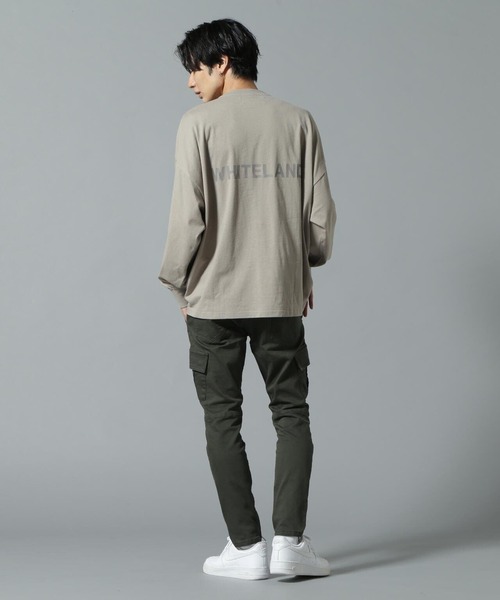 WHITELAND（ホワイトランド）の「【WEB&DEPOT限定】WHITELAND/ホワイトランド/LOGO LST/ロゴ ロンT（Tシャツ/カットソー・レディース・ホワイト/ブラック/カーキ/グレー・SMALL/MEDIUM/LARGE）」の16枚目の写真