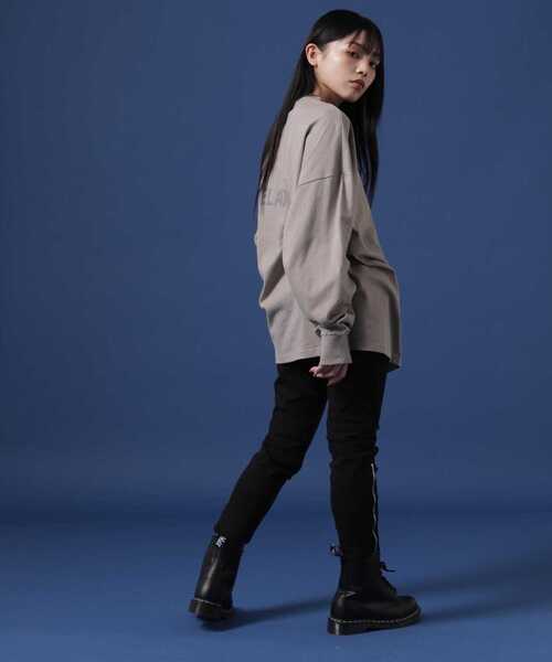 WHITELAND（ホワイトランド）の「【WEB&DEPOT限定】WHITELAND/ホワイトランド/LOGO LST/ロゴ ロンT（Tシャツ/カットソー・レディース・ホワイト/ブラック/カーキ/グレー・SMALL/MEDIUM/LARGE）」の19枚目の写真