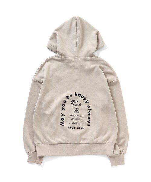 algy(アルジー)の「くまチャーム付きロゴりぼんパーカー(パーカー・キッズ・ベージュ/ラベンダー/ミント・XX-SMALL/X-SMALL/SMALL/MEDIUM)」の13枚目の写真