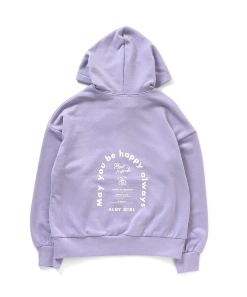 algy(アルジー)の「くまチャーム付きロゴりぼんパーカー(パーカー・キッズ・ベージュ/ラベンダー/ミント・XX-SMALL/X-SMALL/SMALL/MEDIUM)」の10枚目の写真