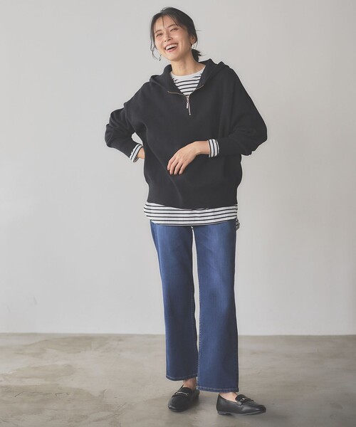 ANY(エニィ)の「【ストレッチ】コンフォート美脚 デニムパンツ(デニムパンツ・レディース・サックスブルー系/ネイビー系・3/2/1)」の8枚目の写真