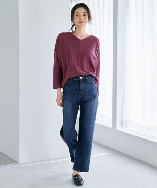ANY(エニィ)の「【ストレッチ】コンフォート美脚 デニムパンツ(デニムパンツ・レディース・サックスブルー系/ネイビー系・3/2/1)」の13枚目の写真