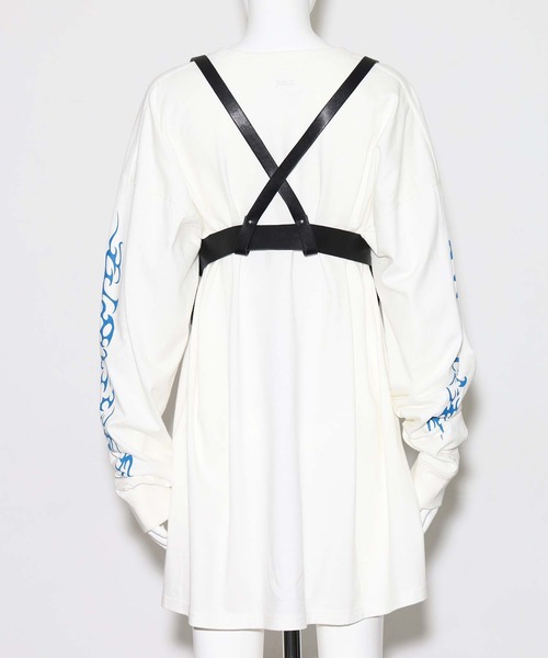X-girl（エックスガール）の「REMOVABLE SHOULDER STRAP HARNESS（ベルト・レディース・ライトブルー/ブラック・ONE SIZE）」の5枚目の写真