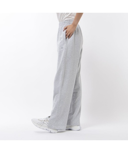 Reebok（リーボック）の「ストレート レングス パンツ / CL WDE STRAIGHT LEG PANT（スウェットパンツ・レディース・ヘザーグレー/ブラック・X-LARGE/SMALL/MEDIUM/LARGE）」の4枚目の写真