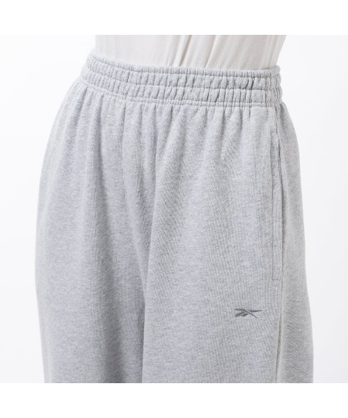 Reebok（リーボック）の「ストレート レングス パンツ / CL WDE STRAIGHT LEG PANT（スウェットパンツ・レディース・ヘザーグレー/ブラック・X-LARGE/SMALL/MEDIUM/LARGE）」の6枚目の写真
