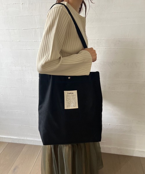 Me%（ミィパーセント）の「フェイクスエードタックトート  964988（トートバッグ・レディース・ブラック/グレー/その他・FREE）」の9枚目の写真