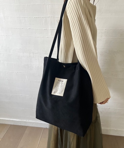 Me%（ミィパーセント）の「フェイクスエードタックトート  964988（トートバッグ・レディース・ブラック/グレー/その他・FREE）」の10枚目の写真