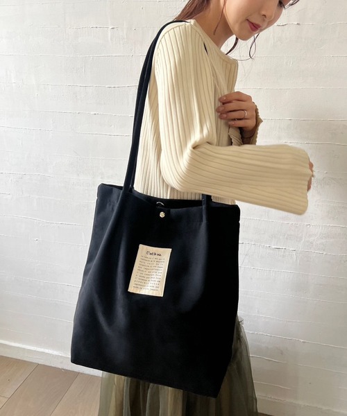 Me%（ミィパーセント）の「フェイクスエードタックトート  964988（トートバッグ・レディース・ブラック/グレー/その他・FREE）」の14枚目の写真