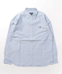 【BEVERLY HILLS POLO CLUB/ビバリーヒルズポロクラブ 】ワンポイントロゴ刺繍 ボタンダウン シャツ 無地 デニム ストライプ チェック