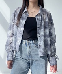 ☆袖ドロスト ダブルポケットシャツ