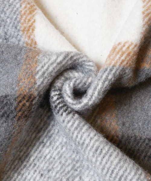 coca（coca）（コカ）の「【WEB限定セール】ヘビーネルチェックシャツ（シャツ/ブラウス・メンズ・ブラック/グレー/ブルー/ネイビー・L/M/XL）」の17枚目の写真