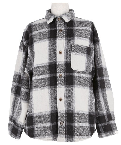 coca（coca）（コカ）の「【WEB限定セール】ヘビーネルチェックシャツ（シャツ/ブラウス・メンズ・ブラック/グレー/ブルー/ネイビー・L/M/XL）」の19枚目の写真