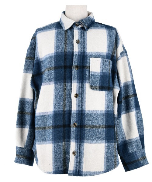 coca（coca）（コカ）の「【WEB限定セール】ヘビーネルチェックシャツ（シャツ/ブラウス・メンズ・ブラック/グレー/ブルー/ネイビー・L/M/XL）」の20枚目の写真