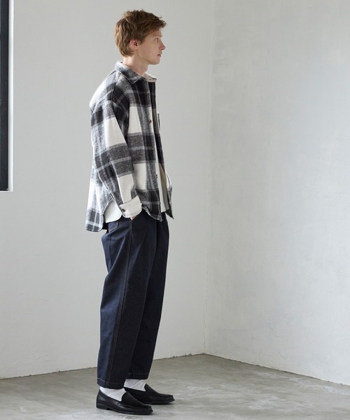 coca（coca）（コカ）の「【WEB限定セール】ヘビーネルチェックシャツ（シャツ/ブラウス・メンズ・ブラック/グレー/ブルー/ネイビー・L/M/XL）」の13枚目の写真