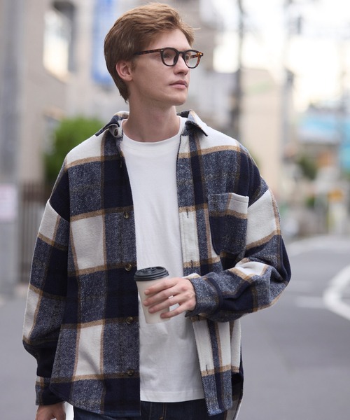 coca（coca）（コカ）の「【WEB限定セール】ヘビーネルチェックシャツ（シャツ/ブラウス・メンズ・ブラック/グレー/ブルー/ネイビー・L/M/XL）」の10枚目の写真